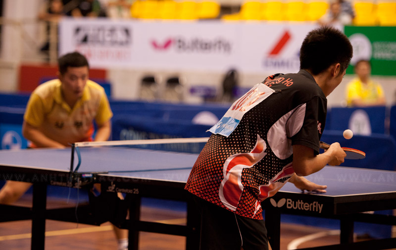 Trận tứ kết giữa 2 tay vợt Hong Kông và Hàn Quốc
