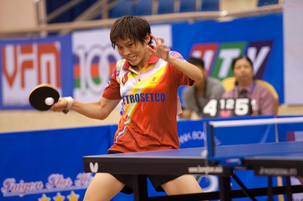 Zhao Lin tỏ ra đuối sức ở set đấu đầu tiên